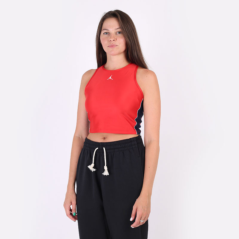 женский красный топ Jordan Essentials Crop Top DD0283-657 - цена, описание, фото 3